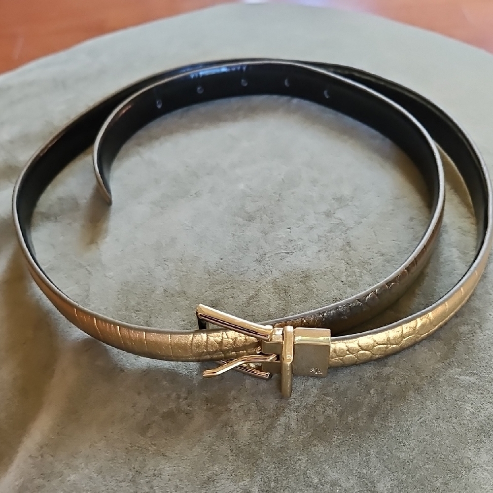 Elegant Gold Women's Belt by RALPH LAUREN